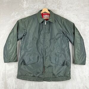 VTG Lee Outerwear Jacket Men L? Quilted Workwear Talon Zip 60-70s USA Union Made